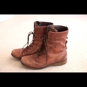 Teva leather lace up boots